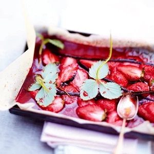 葡萄香醋風味焗草莓