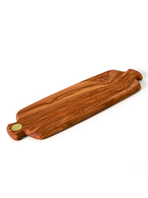橄欖原木鄉村主廚砧板雙柄(42x14x1.7cm)