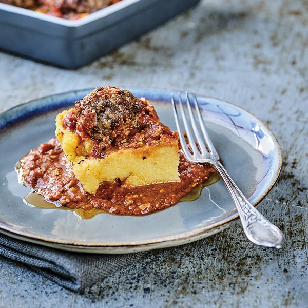 布朗特香草肉丸玉米粥餅